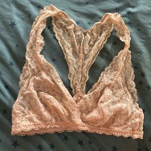 Peach lace Victoria’s Secret bralette